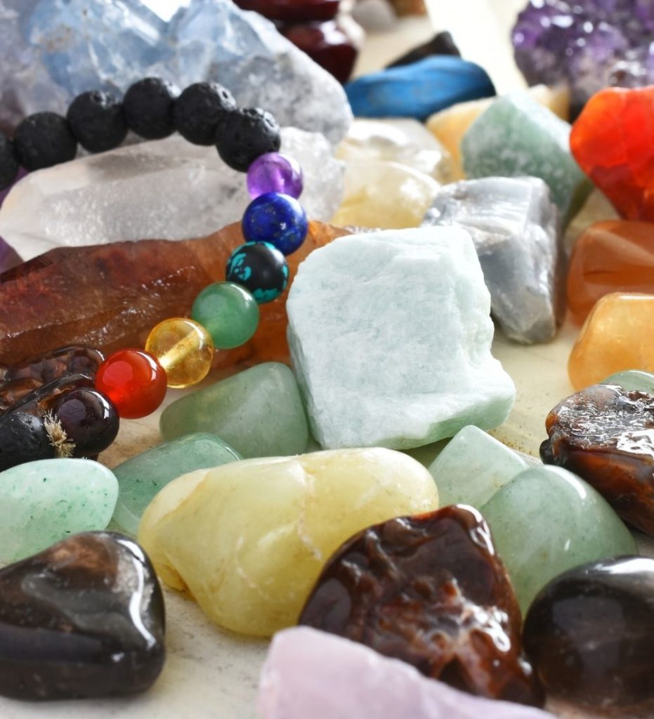 Gemstone and jewelry catagory at Indigo Mountain wellness shop