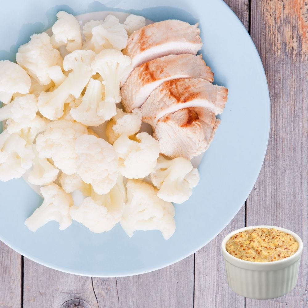 Sweet ‘n spicy mustard sauce post image square Chicken and cauliflower with mustard sauce