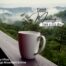 Coffee Alternative drink overlooking mountain