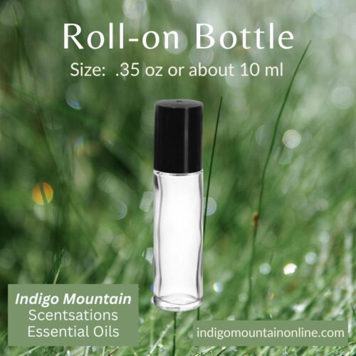 10 ml roll-on bottle for essential oils from IndigoMountainOnline.com